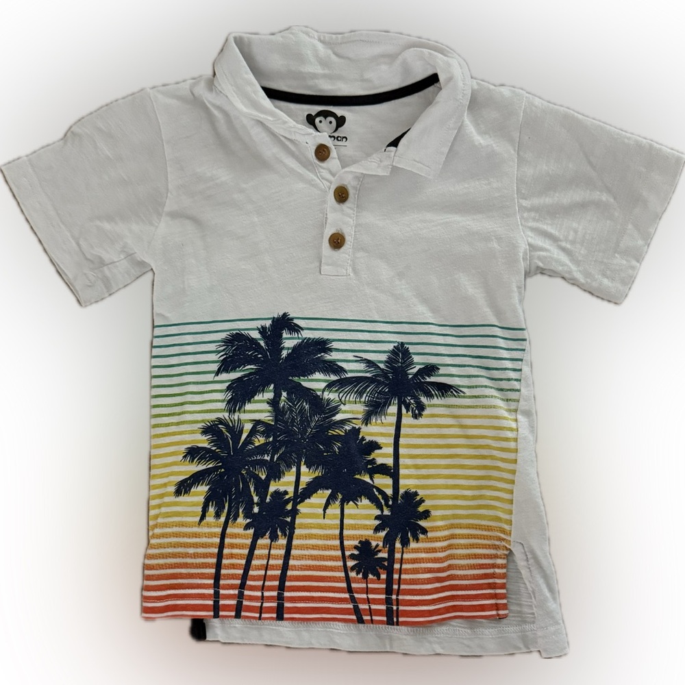 Appaman boys palm trees polo size 4T in excellent condition